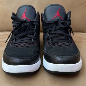 Air Jordan Flight mid size 12 black red white